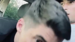 Daniel suck’s Jack cock in car outdoor 