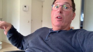 Jerking off and cumming on my jeans. Intense orgasm.