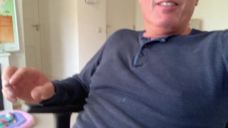 Jerking off and cumming on my jeans. Intense orgasm.