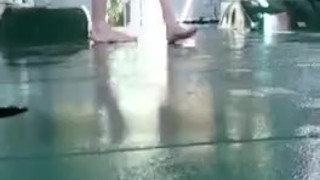 Painting my skoolie floor nude