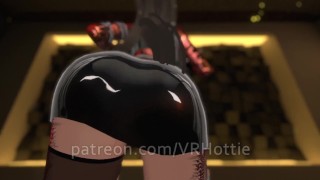 No Panties Upskirt Punk Latex Girl Grinds On Your Face POV Lap Dance VRChat
