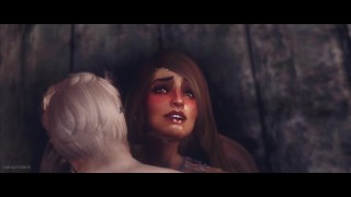 A king with a difficult decision - Lissandra - 3D porn 60 FPS - Skyrim porn - Hentai + POV