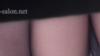 【覗き見】スレンダー美脚の美女OLパンストの穿き方が絶妙にエロい【盗撮風】