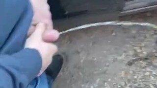 Pissing together in public