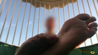 WHENEVER YOU THINK OF FEET - THINK OF ME - MANLYFOOT - FUN AT THE FAIR - FERRIS WHEEL FOOT FETISH🦶