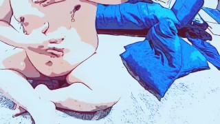 アニメ風編集で同人エロボイスでオナニー