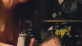 THROAT GODDESS IS A BOSS.. MOMMY TAKING CARE OF DADDY'S THICK DICK