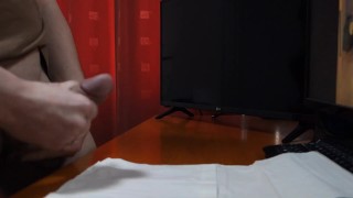 Solo gay cumshot