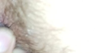 Horny hippy shoving crystals into ass in a tent