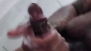 Blowing off steam in the shower after the gym 