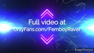 Bubble Butt Femboy Plays with Dildo in Fishnet Tights Fetish