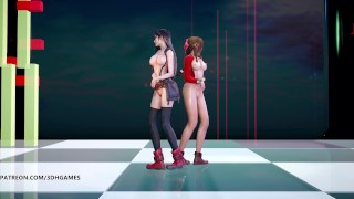 [MMD] Berry Good - Mellow Mellow Nude Kpop Dance Tifa Lockhart Aerith Final Fantasy 7 Remake