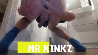 10 Inch Dildo Solo in Bathroom for MrKinkz. Full Video FANSLY @realmrkinkz