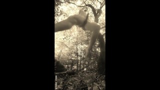 Natural Mystic Bio Muscle hanging in the Wood for erotic funny Plays