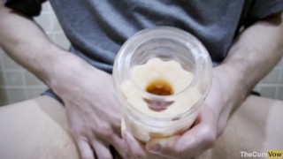 FUCKING MY NEW SEX TOY (It's too small for my huge cock)