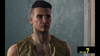 Rough fuck in truck stop's public toilet