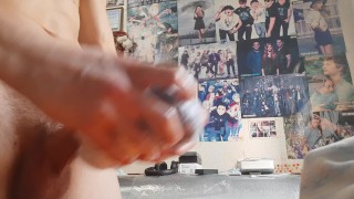 my sweet cock cums very hard 