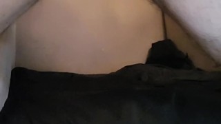 Muscle bear stroking cock until he cums!!!