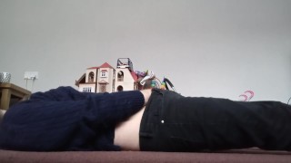 Wank and dildo fun ending in cum