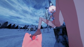 (POV) Lupina Steps on YOU Hentai Feet Guardian Tales