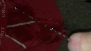 I piss on my boxers and on the carpet