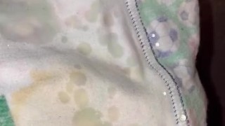 Spraying piss onto my already stained boxers