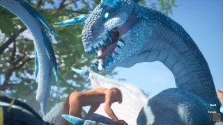 Guy dicked down a Huge Dragon