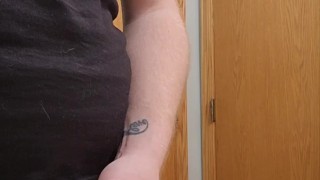 Quick jerk in the bathroom