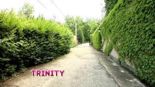 Trinity Hungarian Slut Ass fucked by Nick Lang, outdoor, costume, tall whore, anal fucked, Teaser#1
