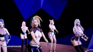 [MMD] STAYC - SO BAD Hot Striptease Ahri Akali Evelynn Kaisa Seraphine League of Legends KDA