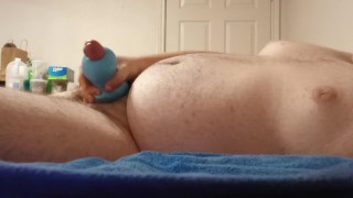 Laying down and fucking my stroker
