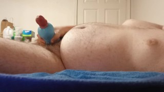 Laying down and fucking my stroker