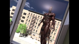 Boy turning into a titan
