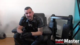 Leather guy humiliates you for pretending to have a big dick when you've got a tiny cock PREVIEW