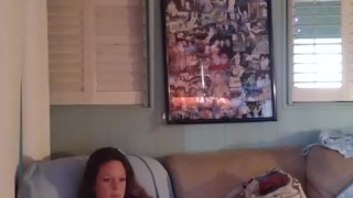 Sexy busty chick in nightgown playing Fortnite part 2