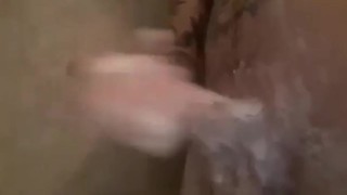 Jacking off in shower
