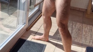I'm Cumming at the windows for the neighbors