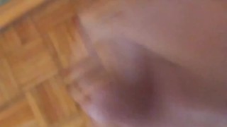 Gay jerkin off in front of mirror, cumshot
