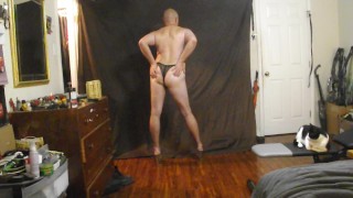 a two dollar pair of fishnet hose a pair of eels and two hand to play with those.