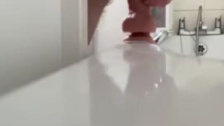 Very quick try of small dildo.