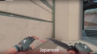 Jett - Valorant ryona - English/ Korean 한국어 /Japanese 日本語