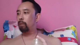 French Asian Playing Verbal With Fleshlight