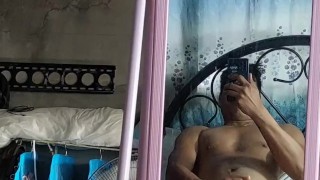 Pinoy jakol mirror fun, jakol habang solo ang kwarto