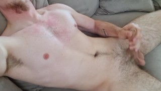 I cum on my sofa, huge cry of pleasure