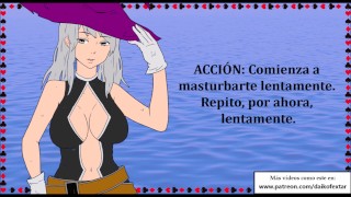 Tu ama te rescata y te folla para salvarte. JOI roleplay con una bruja.