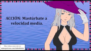 Tu ama te rescata y te folla para salvarte. JOI roleplay con una bruja.