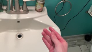 Pov Of A Good Boy Stroking In The Mirror