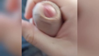 Hard Uncut Cock Wanked til it Cums! 