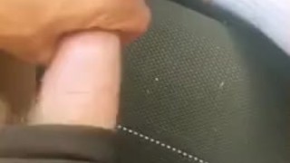 Jerking off in the car on a busy street during my roadtrip 