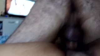 watching gangbang porn with his dick inverted in my wet pussy⚽🍆💦🤤😈🍑🍌